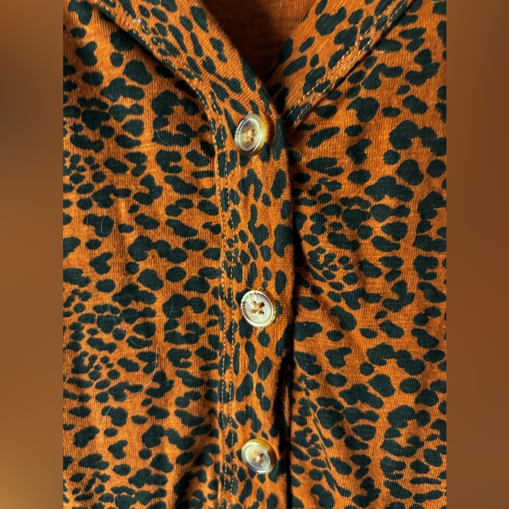 Known Supply | Animal Print Babydoll Dress | Organic Cotton | L - Picture 10 of 12